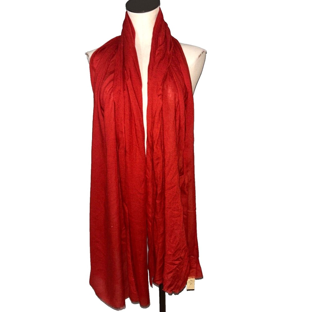 ECHO Made in Italy Women's Vintage NWT Long Viscose Blend Scarf Preppy Academia